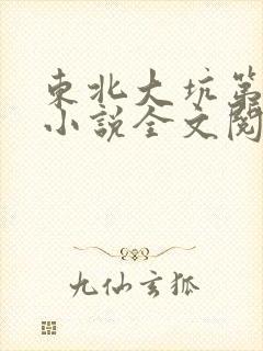 东北大坑第二部小说全文阅读