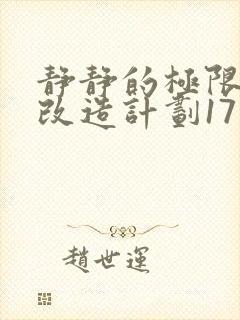 静静的极限自我改造计划17