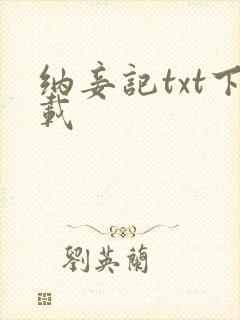 纳妾记txt下载