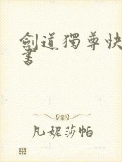 剑道独尊快眼看书封面