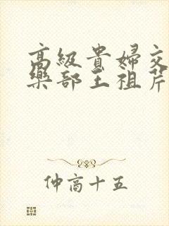 高级贵妇交换俱乐部王祖芹封面