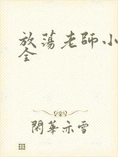 放荡老师小说大全封面