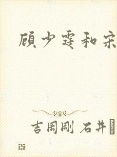 顾少霆和宋斯曼