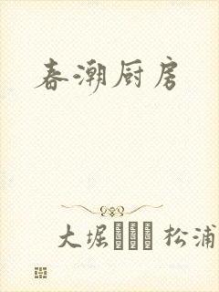 春潮厨房封面