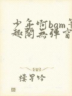 少年啊bgm笔趣阁无弹窗免费