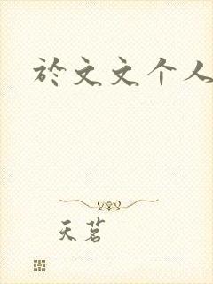 于文文个人简历