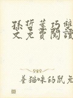 孙哲叶巧双修全文免费阅读笔趣阁