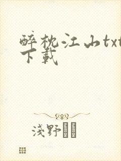 醉枕江山txt下载