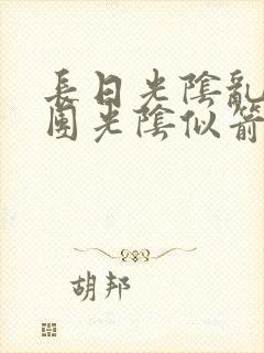 长日光阴乱作一团光阴似箭笔渺