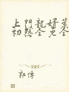 上门龙婿叶辰萧初然全免全集封面