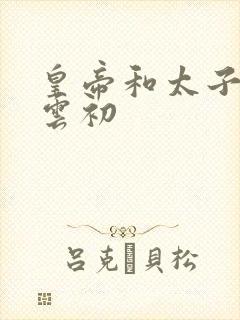 皇帝和太子妃h云初