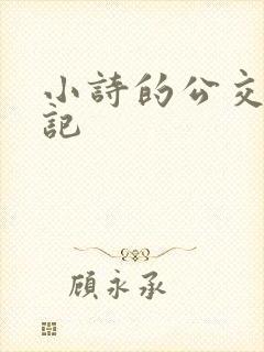 小诗的公交车日记