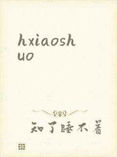 hxiaoshuo封面