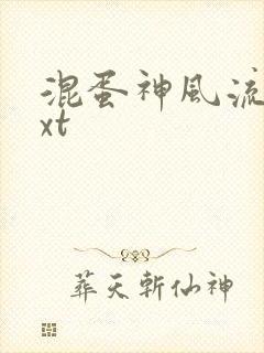 混蛋神风流史txt封面