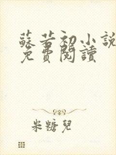 苏若初小说全文免费阅读