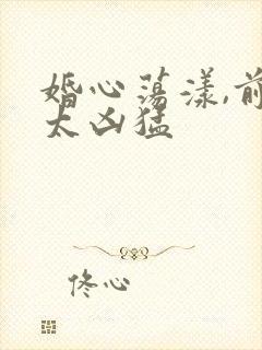 婚心荡漾,前夫太凶猛封面