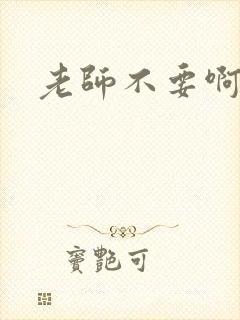 老师不要啊h封面