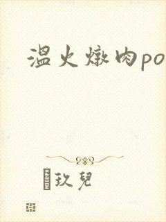 温火炖肉pop封面