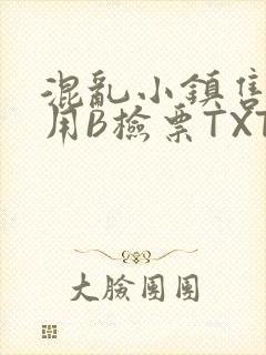 混乱小镇售票员用B检票TXT
