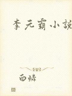 李元霸小说封面