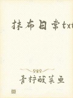 抹布日常txt