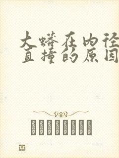 大蟒在内径横冲直撞的原因