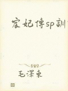 宸妃传sp训诫