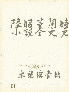 陆昭菱周时阅的小说全文免费阅读