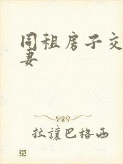 同租房子交换夫妻封面