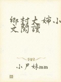 乡村大婶小说全文阅读封面