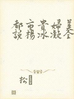 都市贵妇美腿小说杨冰凝全文阅读