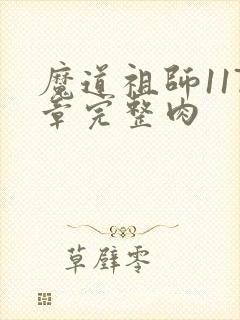 魔道祖师117章完整肉