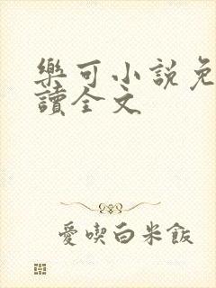 乐可小说免费阅读全文