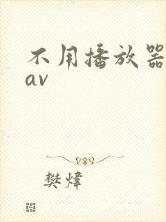 不用播放器的gav封面