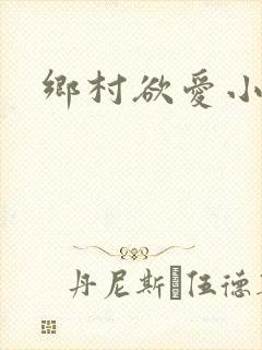 乡村欲爱小说封面