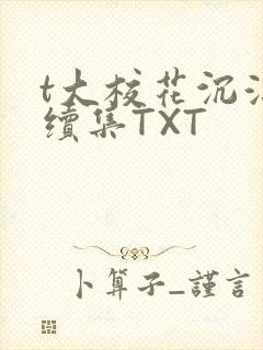 t大校花沉浮录续集TXT