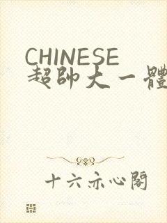 CHINESE超帅大一体育系精牛