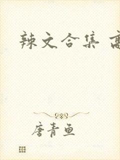 辣文合集 高h封面