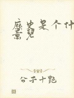 历史是个什么玩意儿