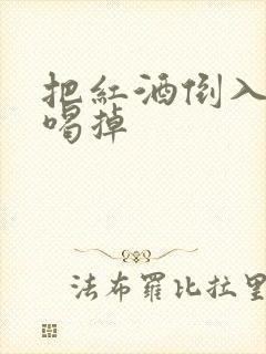 把红酒倒入b里喝掉