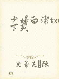 少妇白洁txt下载