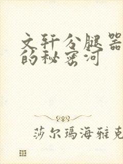 文轩分腿器河马的秘密河封面
