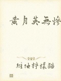黄月英无惨漫画封面