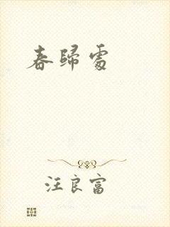 春归处封面