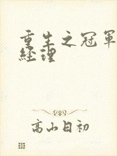 重生之冠军篮球经理