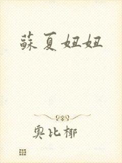 苏夏妞妞封面