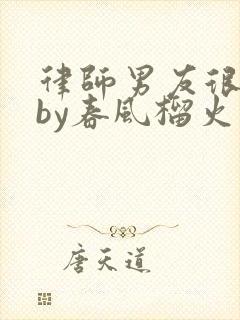 律师男友很难撩by春风榴火