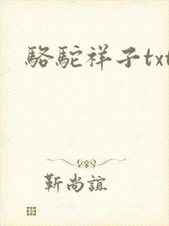 骆驼祥子txt