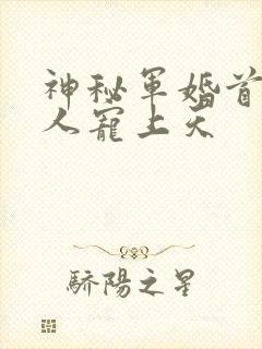 神秘军婚首长大人宠上天封面