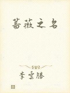 蔷薇之名封面
